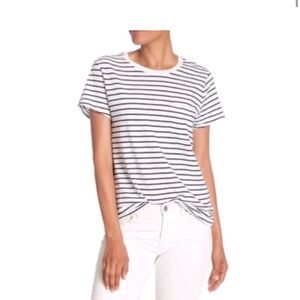 Madewell Black & White Striped Tee